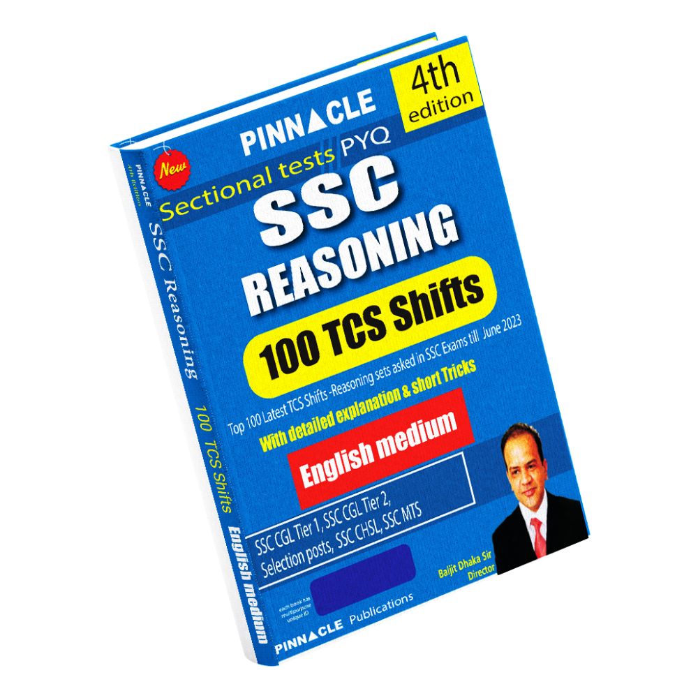 SSC Reasoning 100 TCS Shifts wth detailed explanation 4th edition English medium 